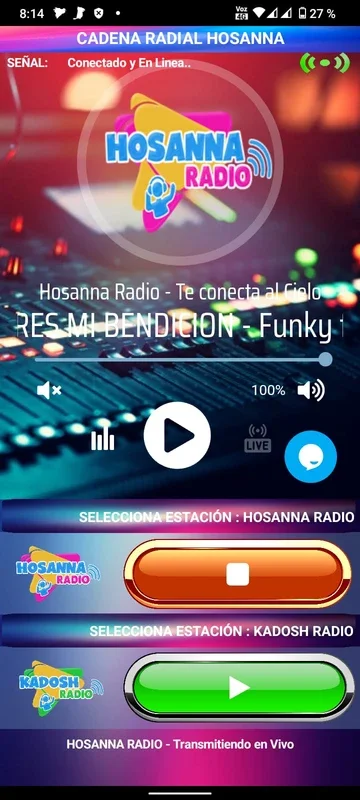 Hosanna Radio for Android - Unbeatable Radio Experience