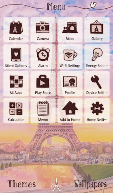 Paris Wallpaper Parisian Twilight Theme for Android - Transform Your Device with Parisian Elegance