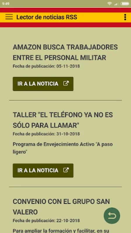 Asistencia al Personal del ET for Android: Centralized Military Support