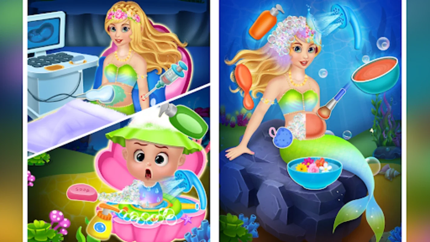 Newborn Mermaid Baby Care Game for Android: Enchanting Care