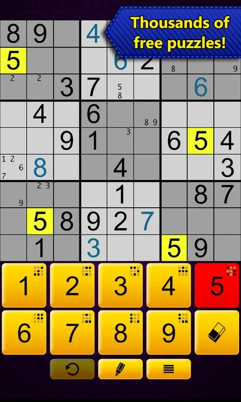 Sudoku Epic for Android: Diverse Puzzles Galore