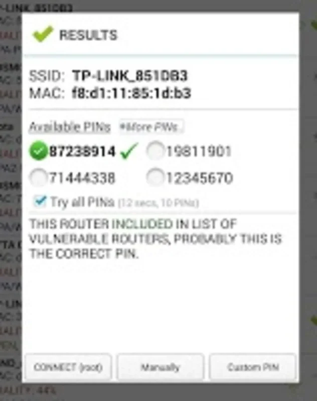 Wifi WPS Plus for Android: Check Router Vulnerability