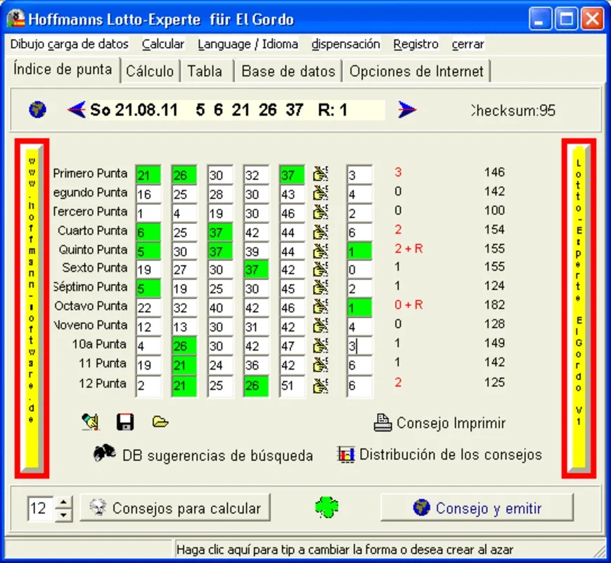 Hoffmanns Lotto - Experte ElGordo for Windows: Improve El Gordo Winning Odds