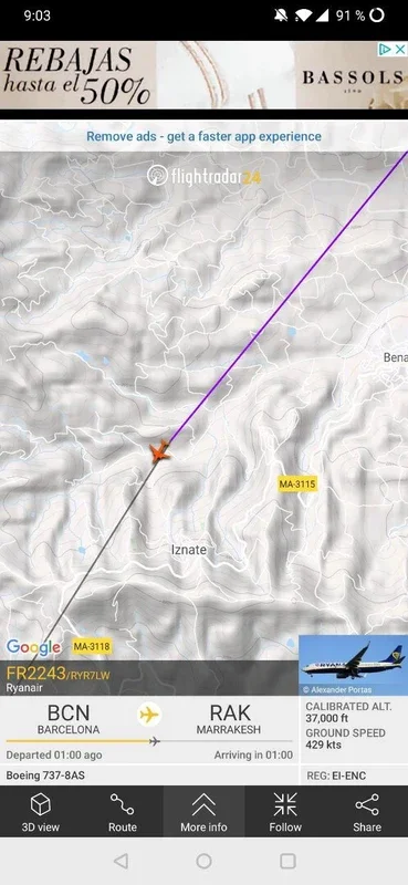 Flightradar24 for Android - Track Commercial Flights in Real Time