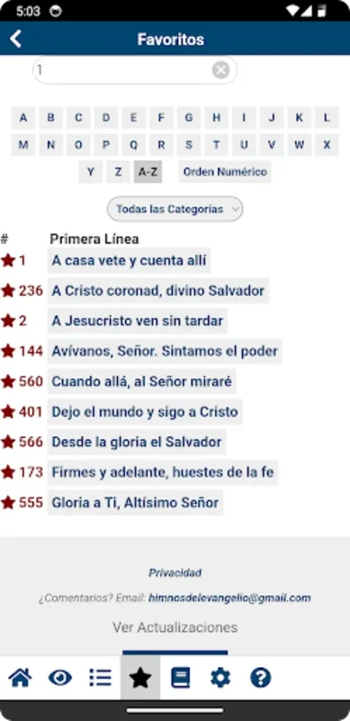 Himnos del Evangelio for Android - Spiritual Hymn Access