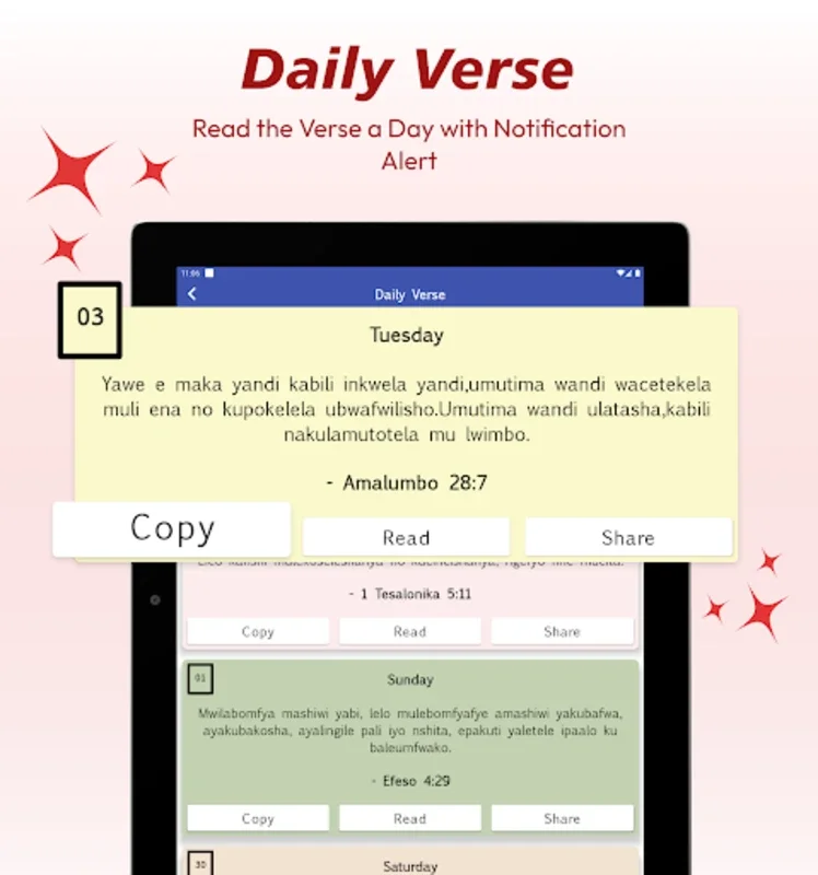 Bemba English for Android - Access Bilingual Bible