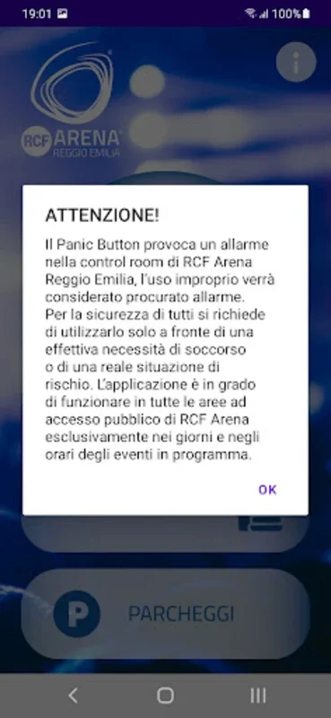 RCF Arena Reggio Emilia for Android: Ensuring Safety