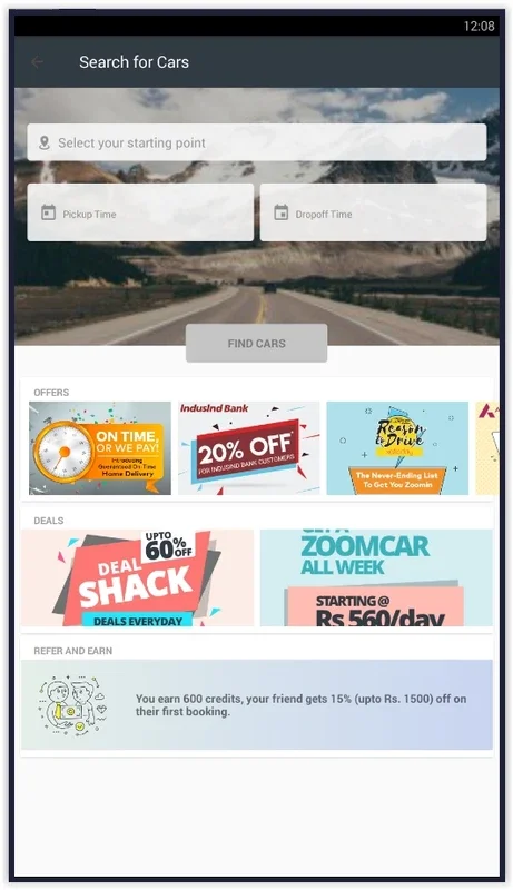 Zoomcar for Android - Find Best Rental Car Deals