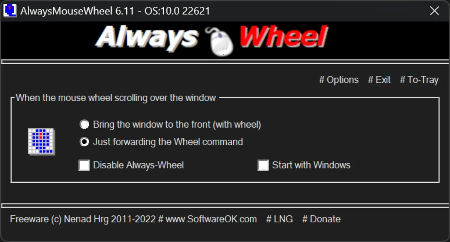 AlwaysMouseWheel for Windows - Enhance Mouse Functionality