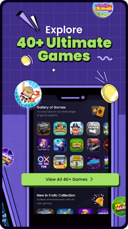 Frolic for Android - A World of Online Gaming