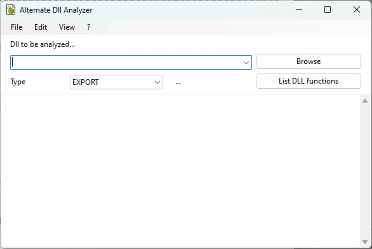 Alternate DLL Analyzer for Windows - Explore DLL Files