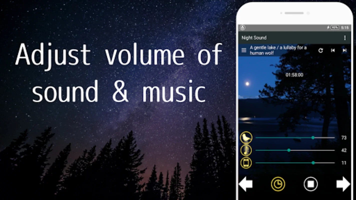 NightSound for Android - Relax with Nature Sounds