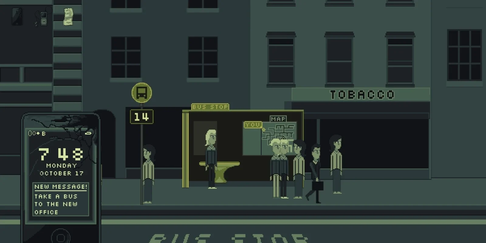 Mundane for Windows - A Game of Waiting for the Bus