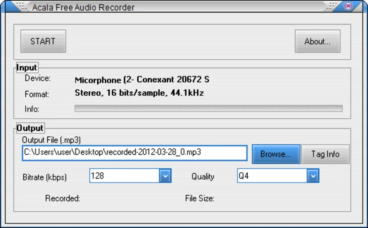 Acala Free Audio Recorder for Windows: Record External Audio Easily