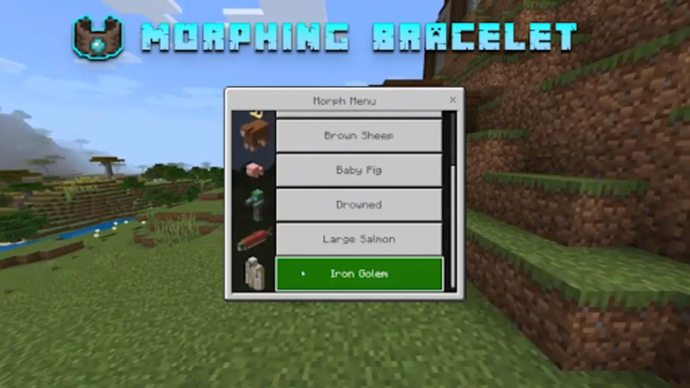 Morphing Bracelet MCPE for Android - Transform Your Minecraft Gameplay