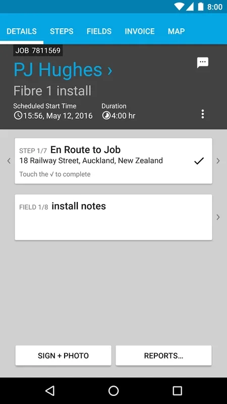 vWork for Android - Mobile Workforce Scheduling and GPS Tracking