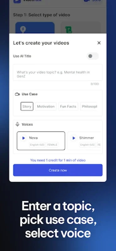 VideoFast for Android: Create Videos with AI in a Click