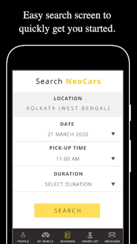 NeoCars - Rent Car With Driver for Android: Safe & Convenient