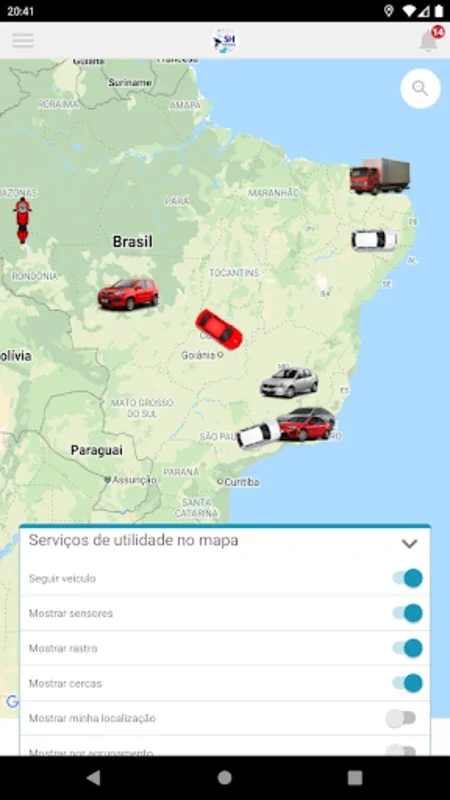 SH Rastreadores for Android: Real-Time Vehicle Tracking