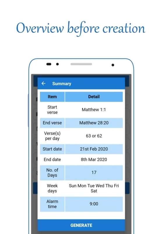 Bible Plan for Android: Create Personalized Bible Plans