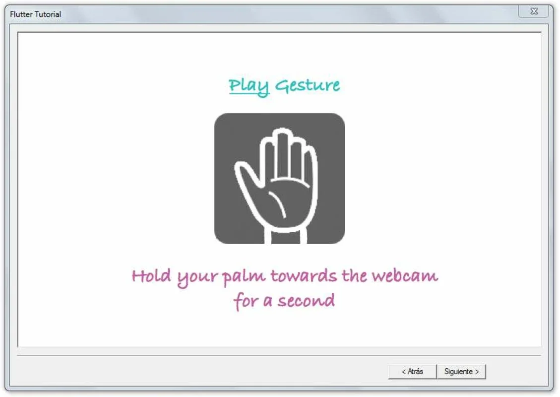 Flutter for Windows - Control Music with Hand Wave