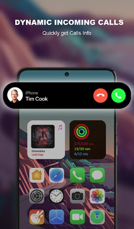 Dynamic Island iOS 16 for Android - Stylish Notification Interface