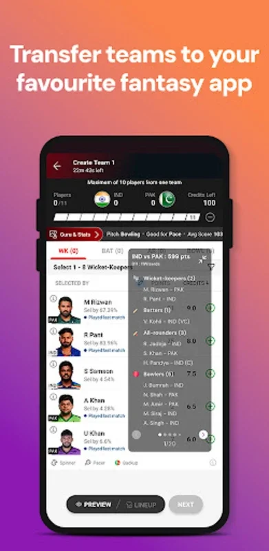 11Wizards for Android - Elevate Your Fantasy Cricket