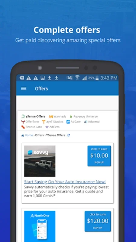 ySense for Android - Earn Cash by Sharing Opinions