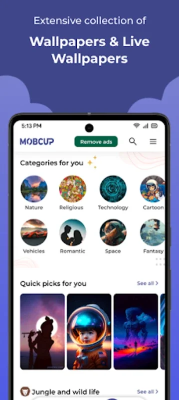 MobCup Ringtones & Wallpapers for Android - Free Download from AppHuts