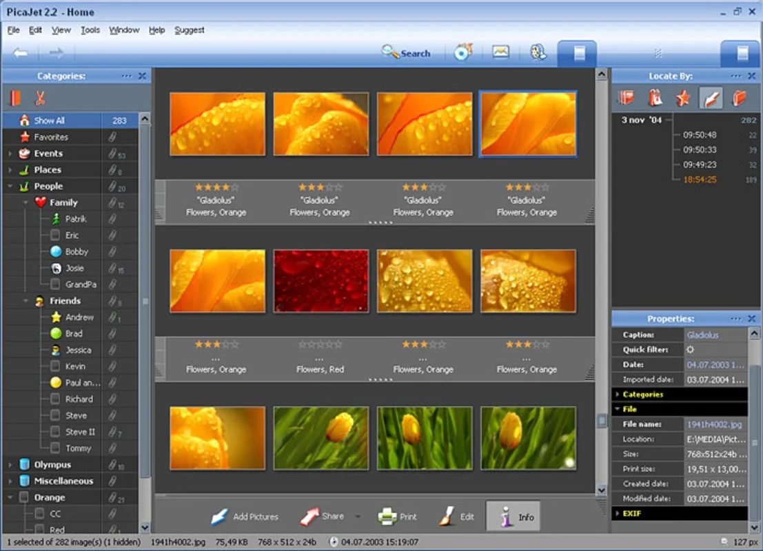 PicaJet Photo Organizer for Windows - Free and Powerful