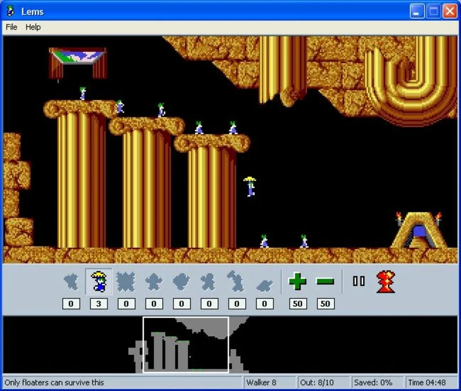 WinLems for Windows - A Lemmings Adventure