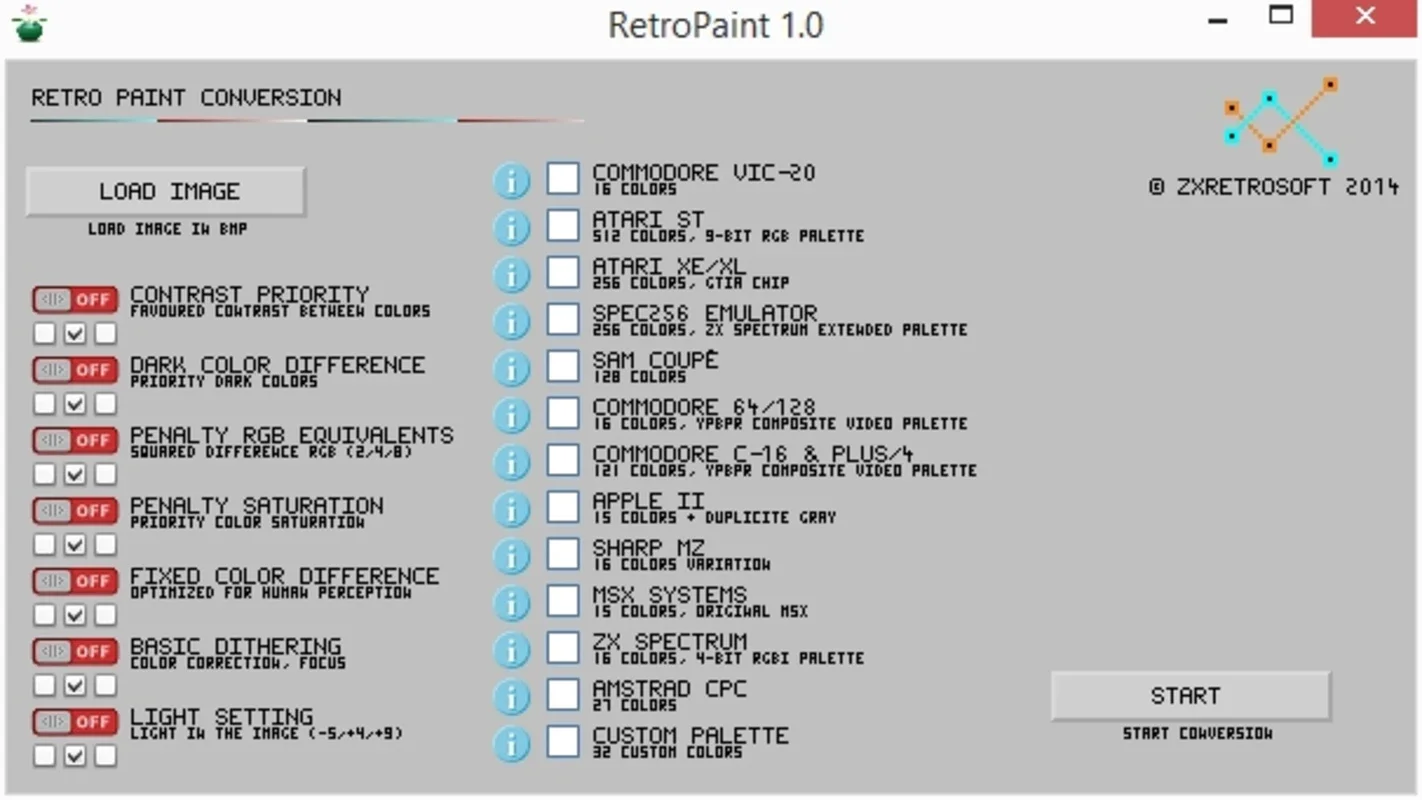 RetroPaint for Windows - Transform Your Pictures with Retro Color Palettes