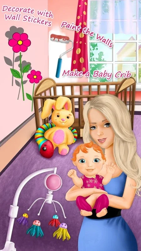 Sweet Baby Girl Newborn Baby for Android - An Interactive Care Experience