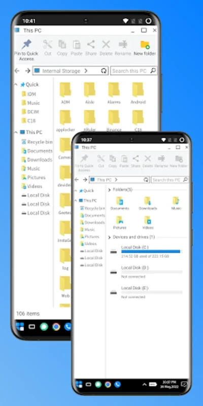 Windix 10 Launcher for Android - PC-like Experience