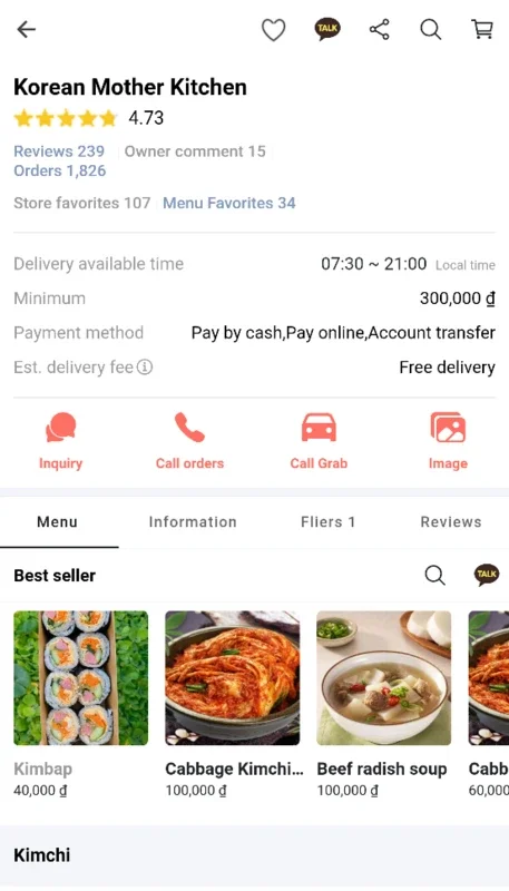 Delivery K for Android - Order Food with Ease