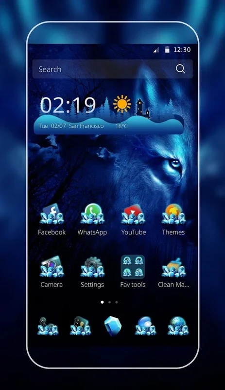 Wolf night for Android - Customize Your Device