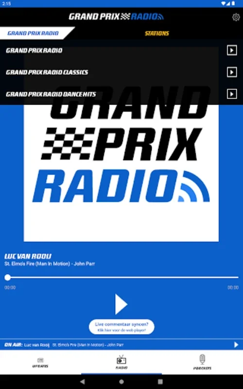 Grand Prix Radio for Android - Live Racing Updates