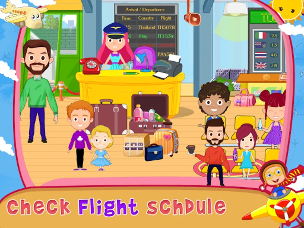 Toon Town - Airport for Android: Engaging Airport Game