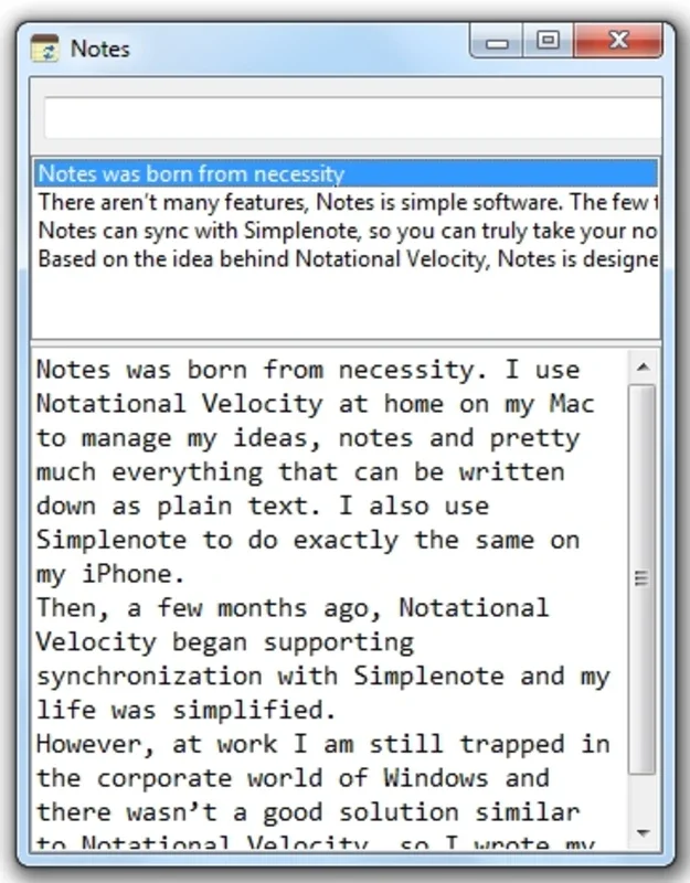 Notes for Windows - A Free Note-Taking App