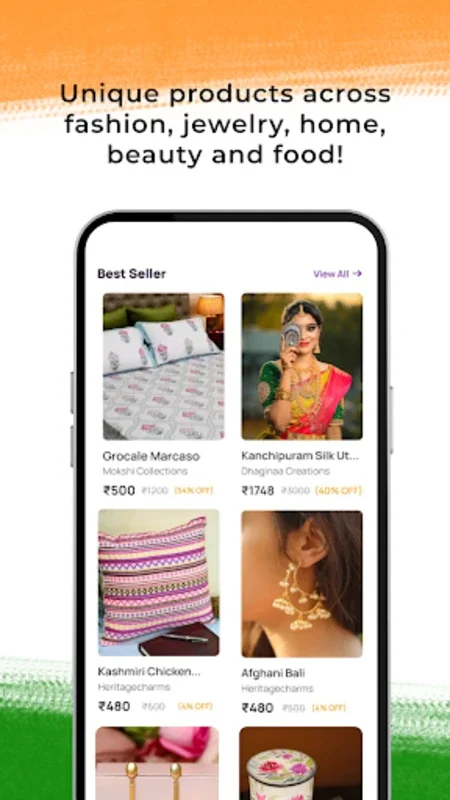 Vibecity Online Handmade Bazar for Android - Shop Handmade Indian Products