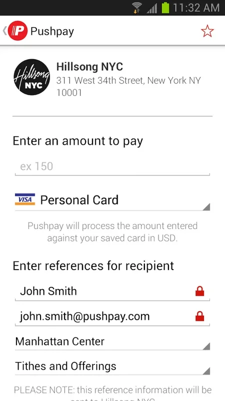 Pushpay for Android - Secure Donation App