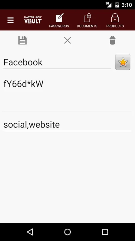 Master Lock Vault for Android - Secure Password Manager