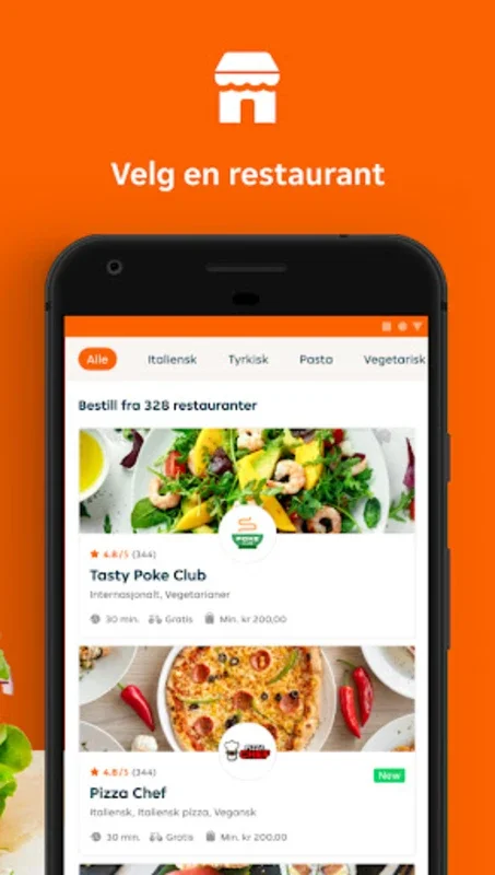 Just Eat Norway - Food Deliver for Android: Convenient Food Orders