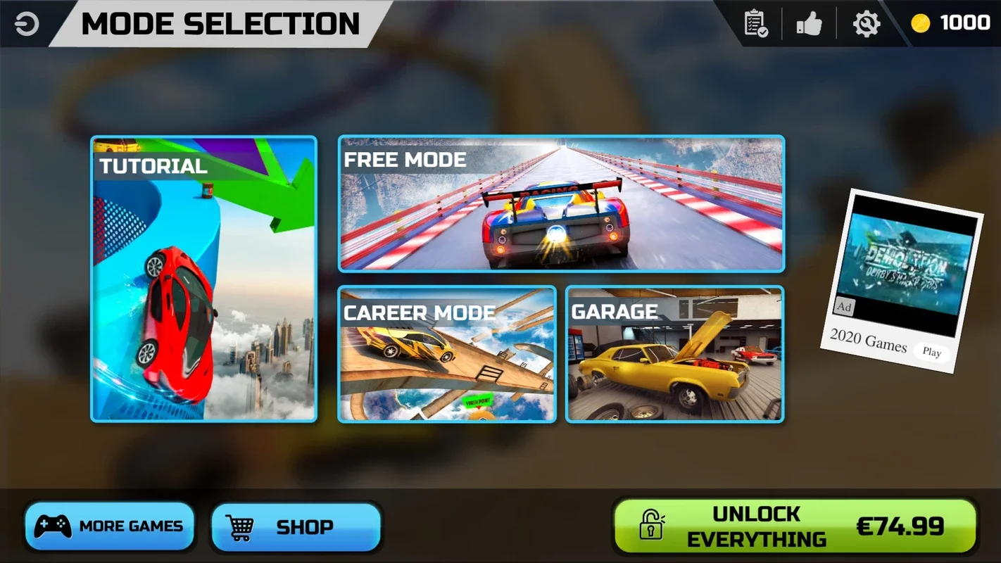 Mega Ramps - Ultimate Races for Android - No Downloading Required