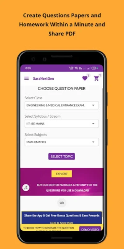 Test Generator | CBSE JEE NEET for Android: Customizable Exam Prep