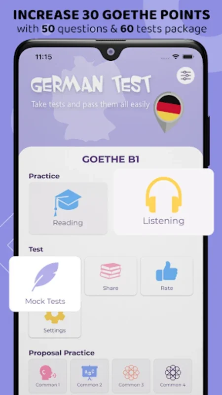 Goethe Prep - Practice A1 A2 B for Android - Boost Exam Readiness