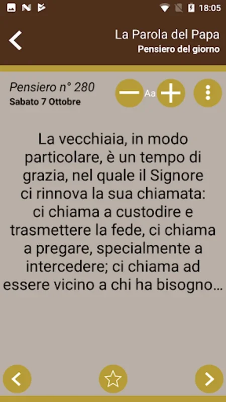 La Parola del Papa for Android - Daily Inspirational Quotes