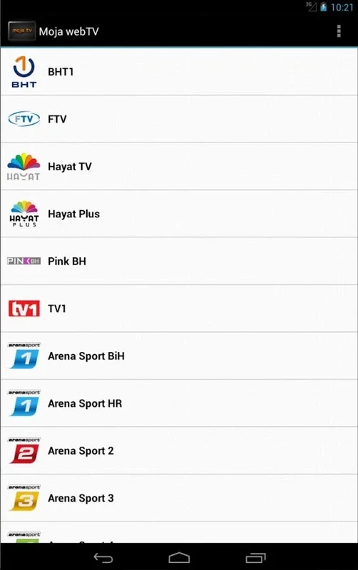 Moja webTV for Android - Seamless TV Access