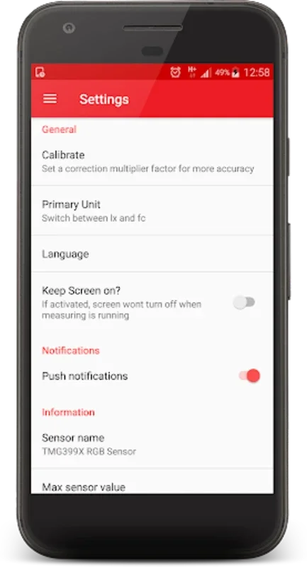 Lux Meter for Android - Measure Light Intensity