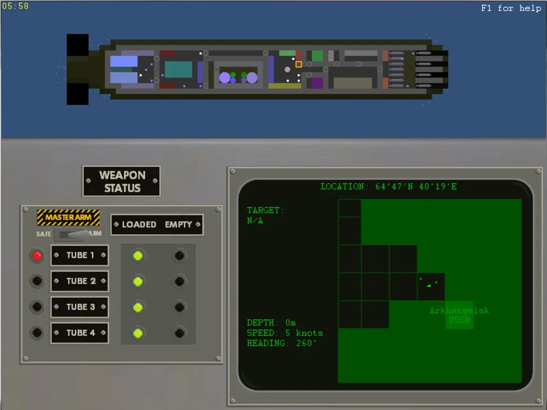 Submarine Commander for Windows - Realistic Cold War Submarine Sim